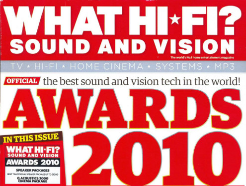 Q Acoustics 2000 Cinema Pack. What Hi-Fi? Sound & Vision. Awards 2010