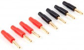 Banana plug 4mm Black & Red solder