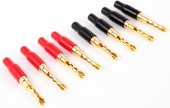 Z plug 4mm Black & Red screw