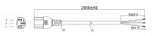 INTRO Power cable 2m Schuko - IEC C19 Black